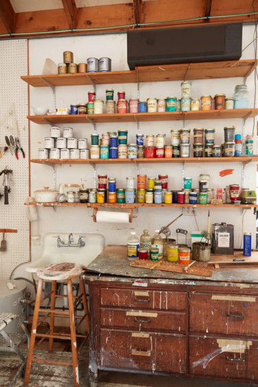 Roy Lichtenstein's Southampton studio.