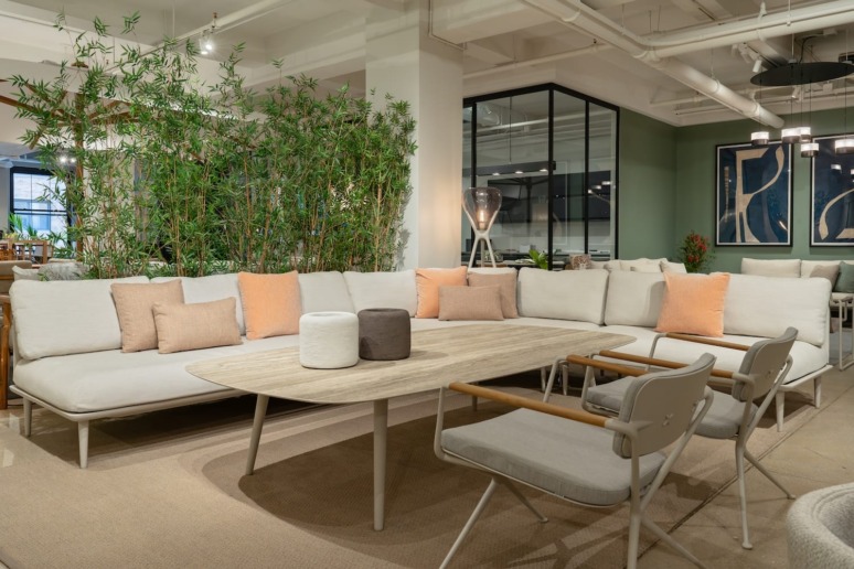 Royal Botania’s new showroom at the New York Design Center.