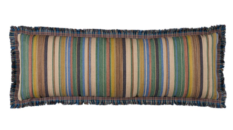 Custom pillow by Shawn Henderson that's included in the Design on a Dime auction to benefit Housing Works.