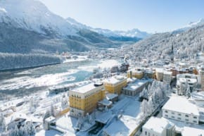 St. Moritz in snow.