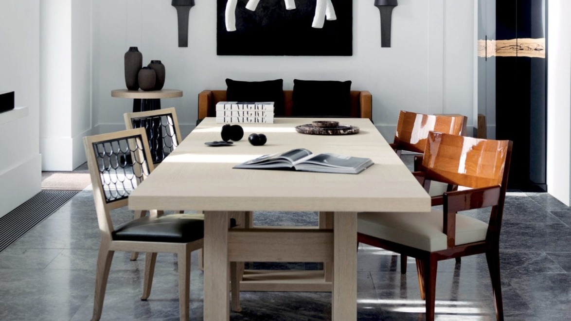Liaigre designed a tree-like ceramic chandelier as a collaboration with Nymphenburg, the famous porcelain company, for his showroom in Munich, Germany. Each limb may be ordered to suit the dimensions of any room.