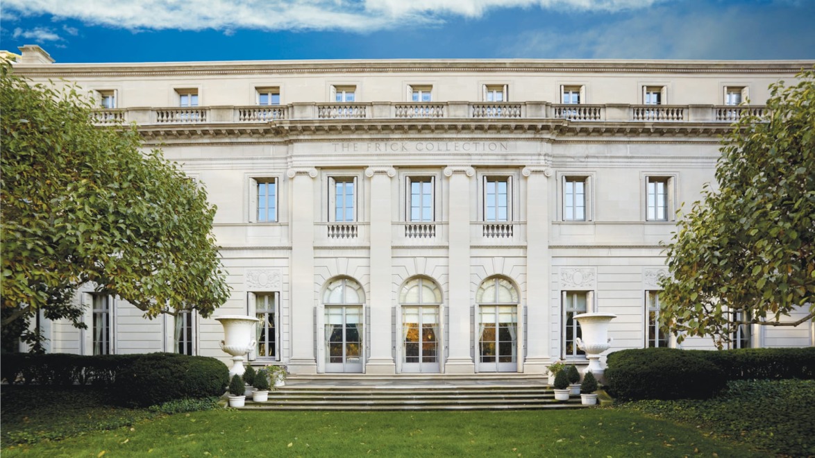 The Frick Collection's Fifth Avenue façade and garden.