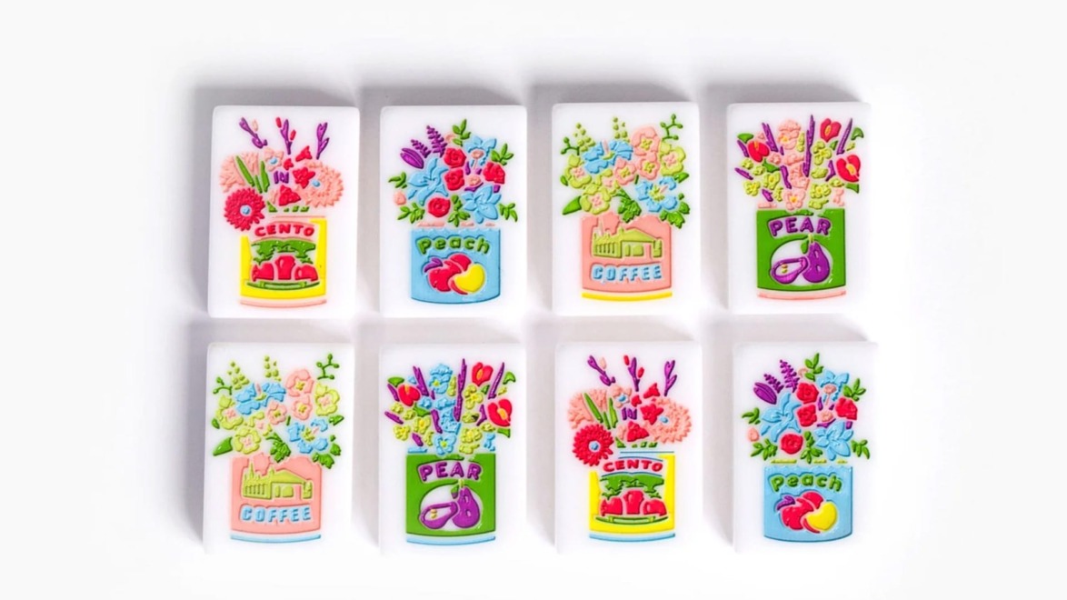 The Foodie Line Mahjong Tiles by The Mahjong Line