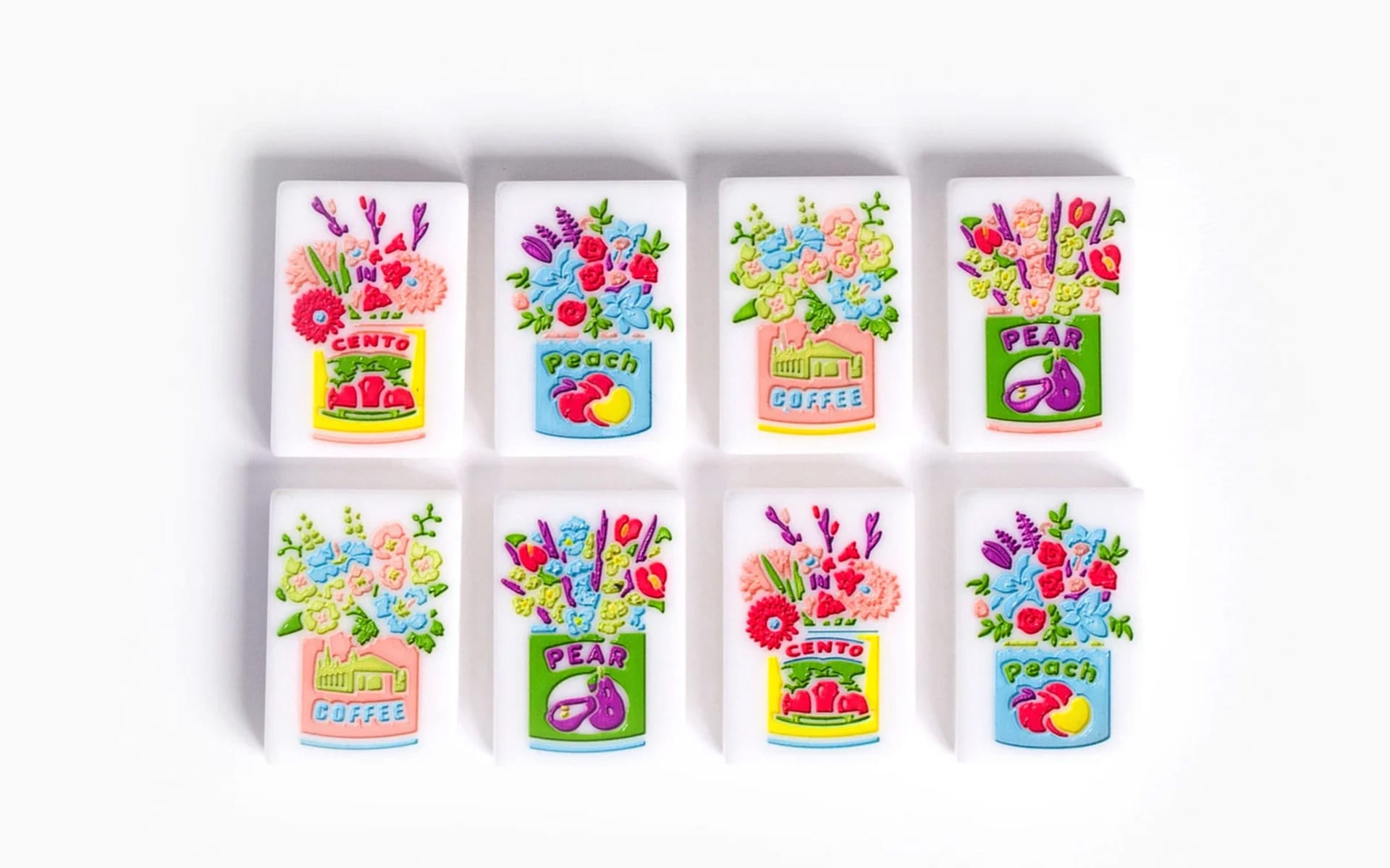 The Foodie Line Mahjong Tiles by The Mahjong Line