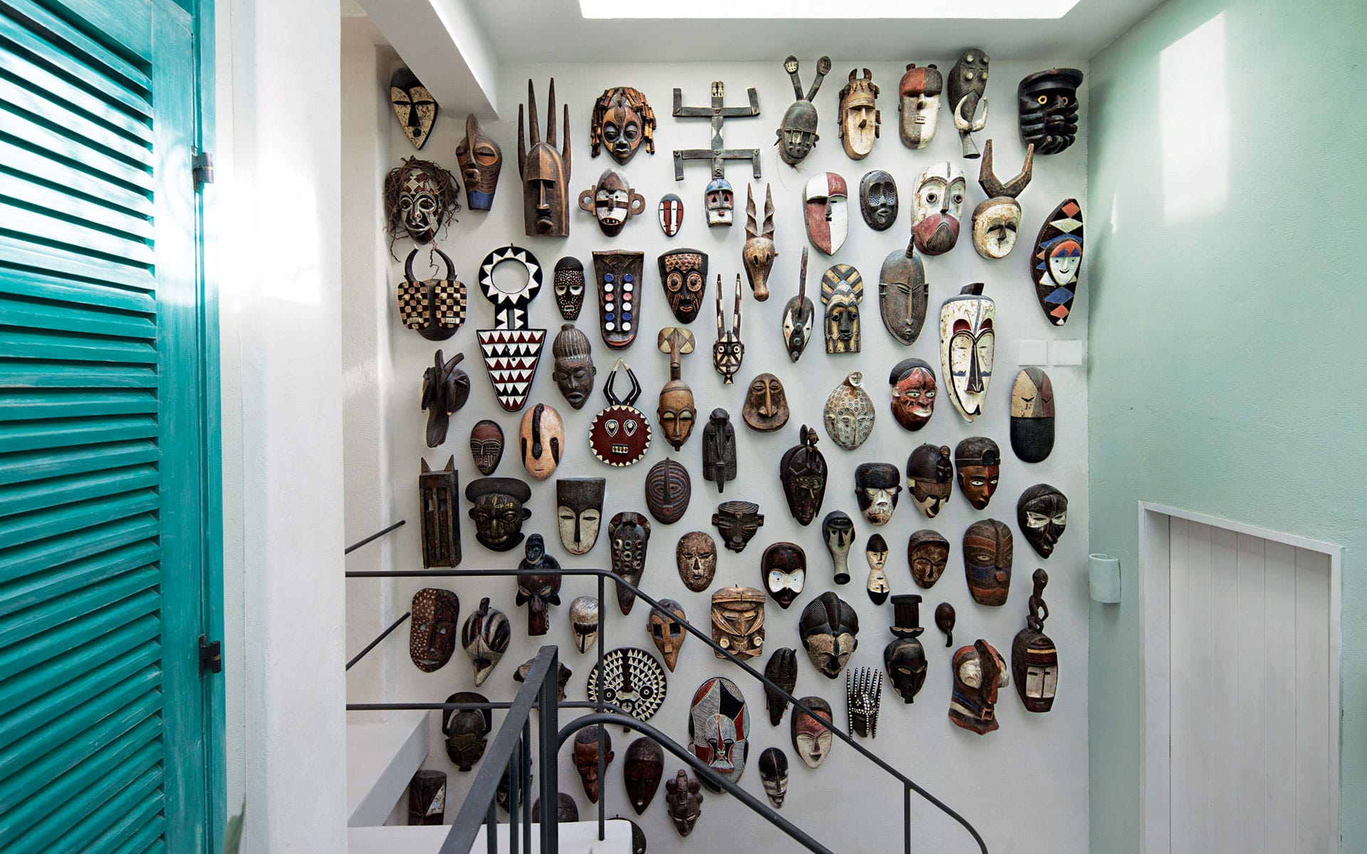 Vik Muniz collection of African Masks