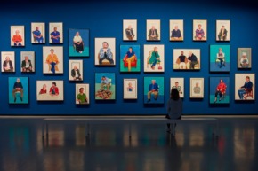 Installation view, "David Hockney 25" at Fondation Louis Vuitton.