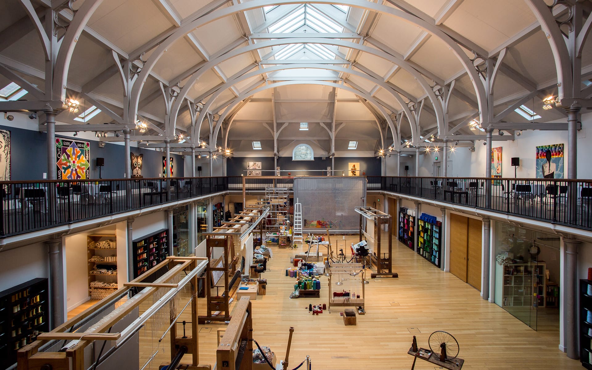 Dovecot Studio weaving floor