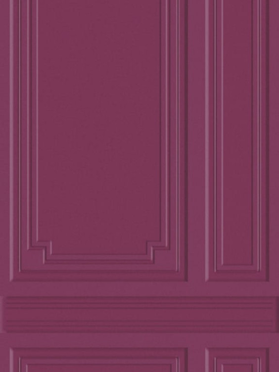 Ornate purple door with intricate panel design and raised borders, creating a classic and elegant appearance.