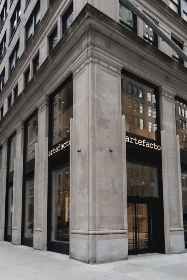 The facade of Artefacto’s new Madison Avenue showroom.