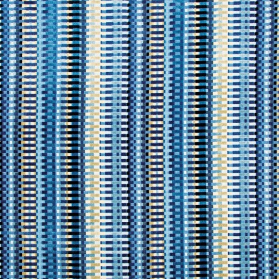 Blue and yellow geometric abstract pattern with vertical lines and rectangular shapes.