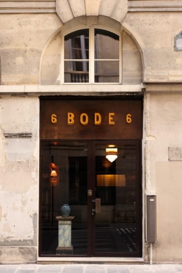 The exterior of Bode&rsquo;s new boutique in Paris.
