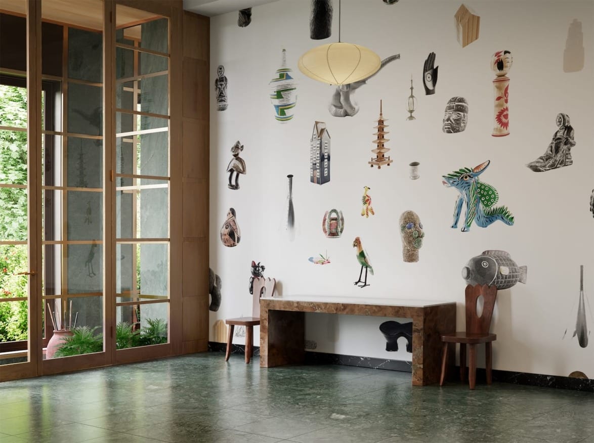 Particulaire by Stephen Burks for Calico Wallpaper.