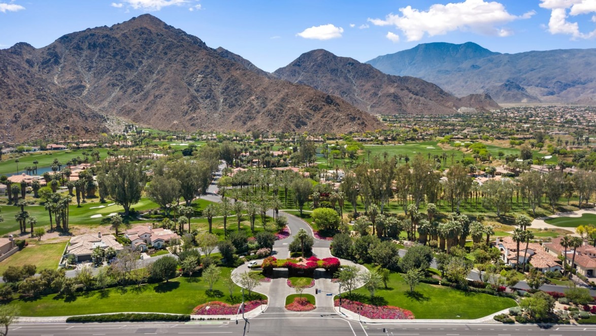 The property is part of the Tradition Golf Club in La Quinta.