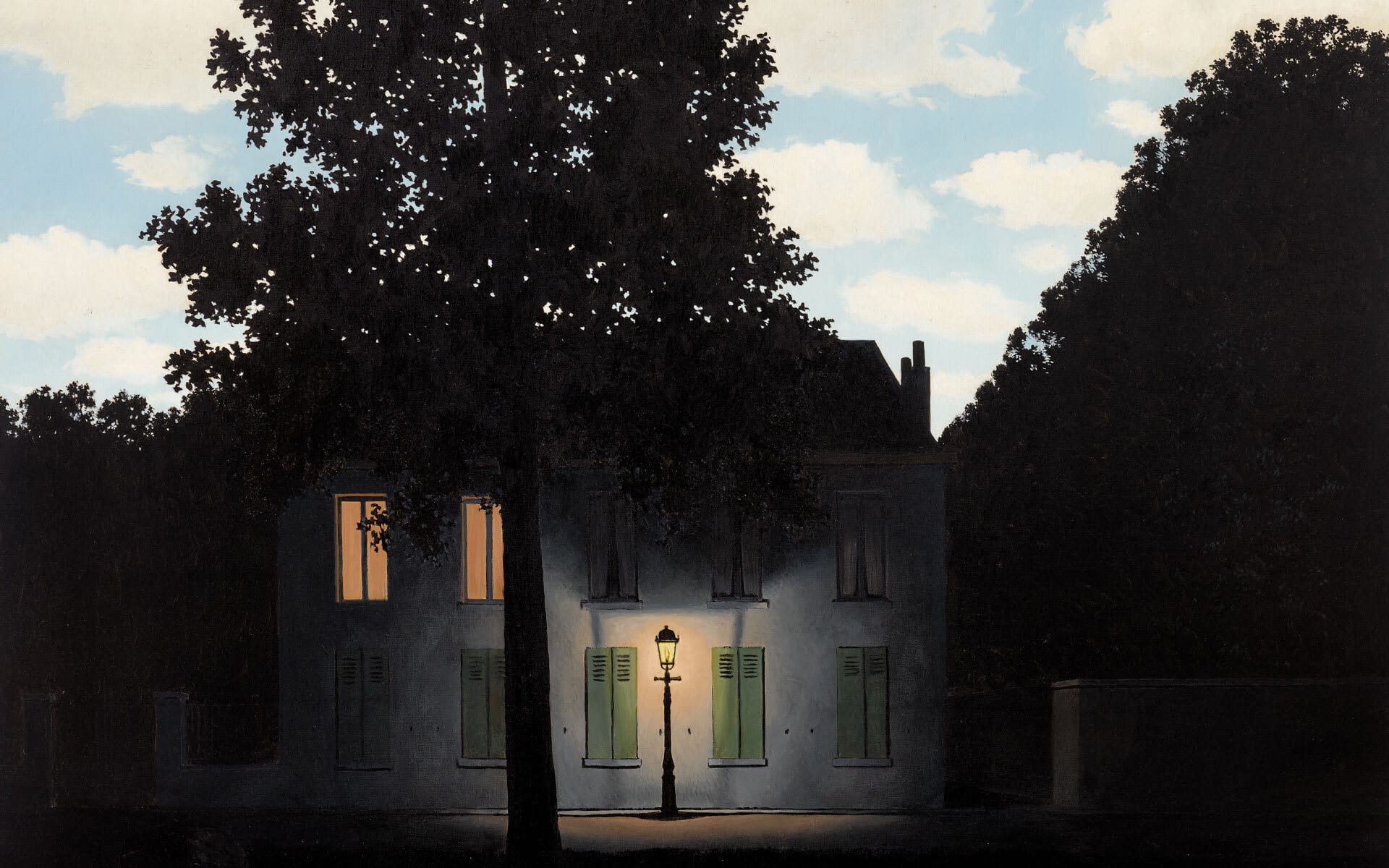 Rene Magritte, L'empire des lumières, 1953-54.