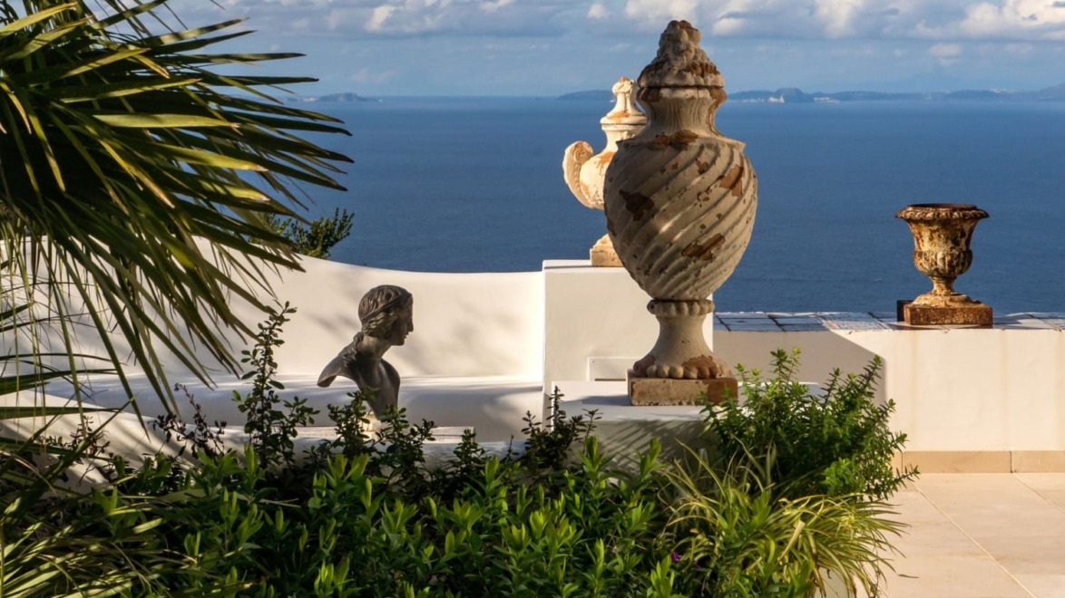 Terrace of Villa Trasillo in Anacapri