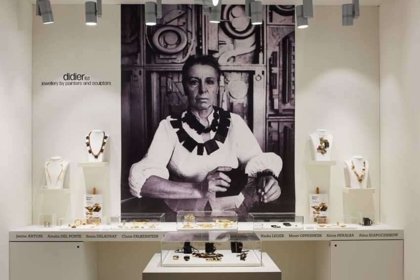 Didier Ltd.’s 2019 booth at Design Miami was centered around a selection of more than 30 jewels created by Louise Nevelson.