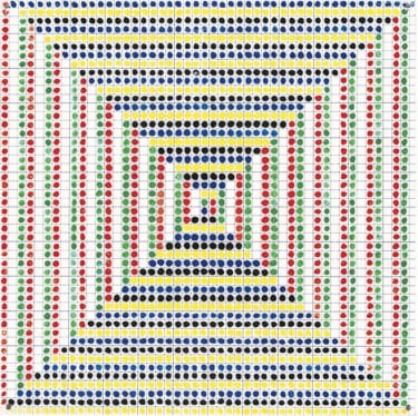 Details of Jennifer Bartlett's Squares, 1969.