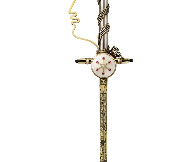 Jean Cocteau’s academician’s sword, crafted by Cartier.