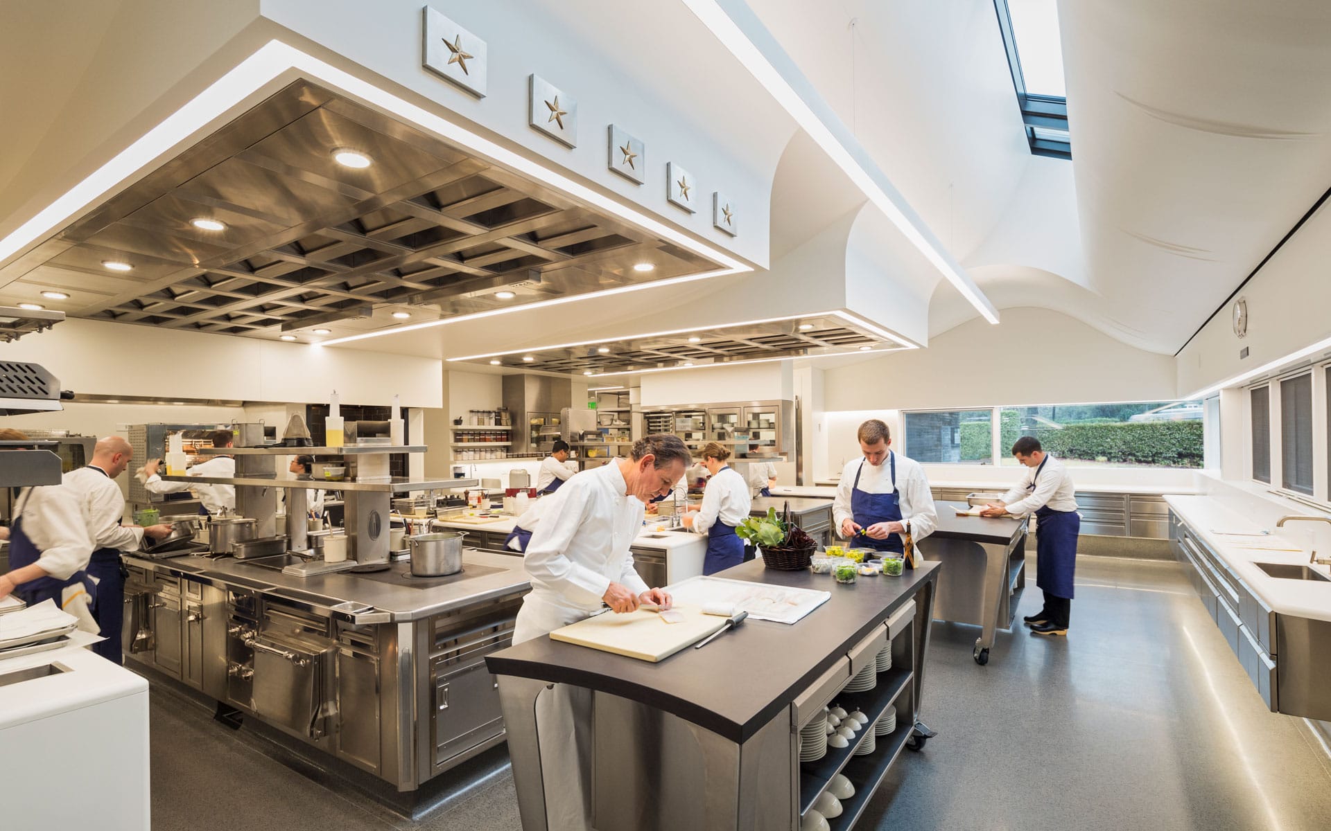 Interior shot of The French Laundry by Chef Thomas Keller