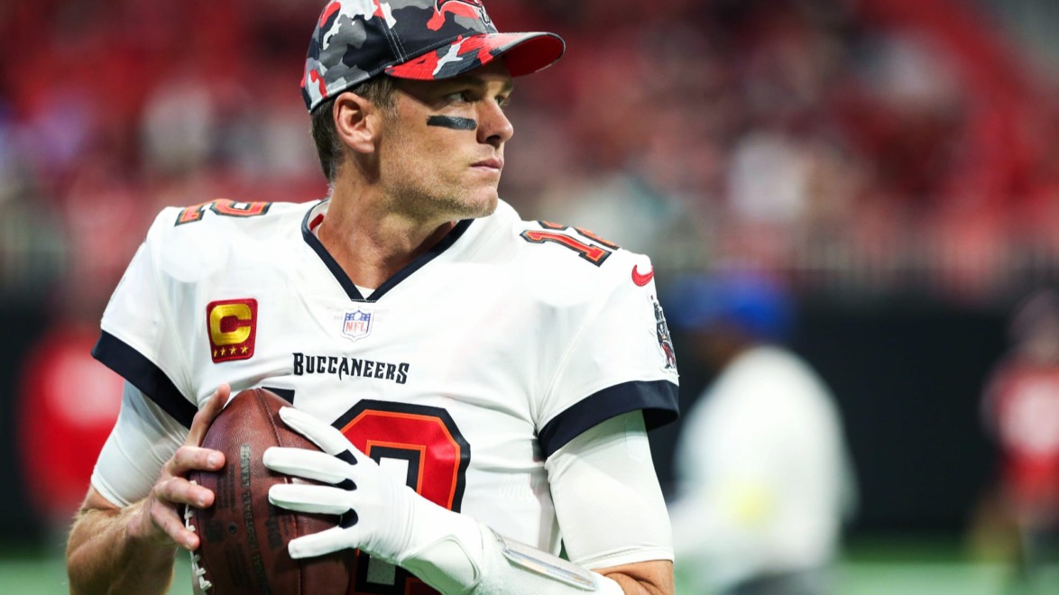 Tom Brady during a Tampa Bay Buccaneers game.