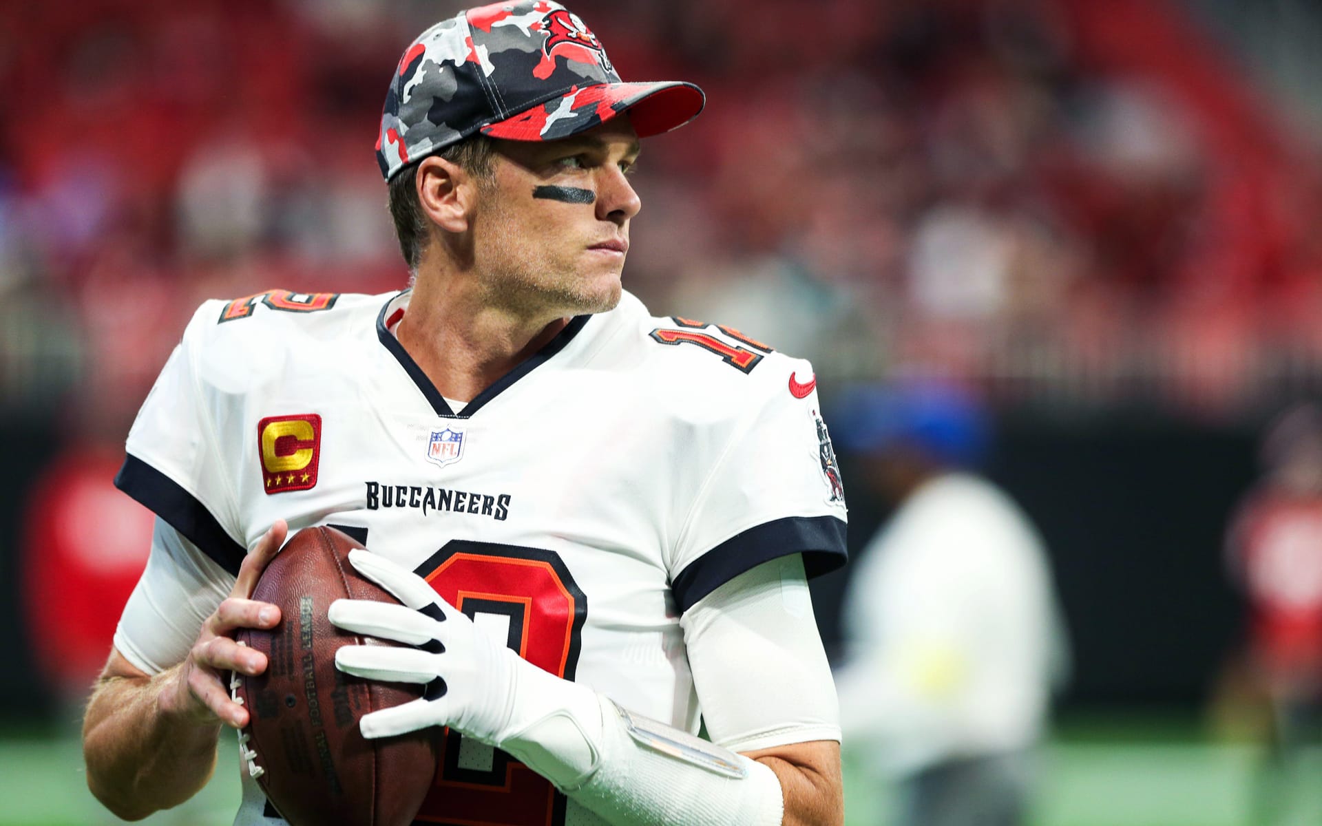 Tom Brady during a Tampa Bay Buccaneers game.