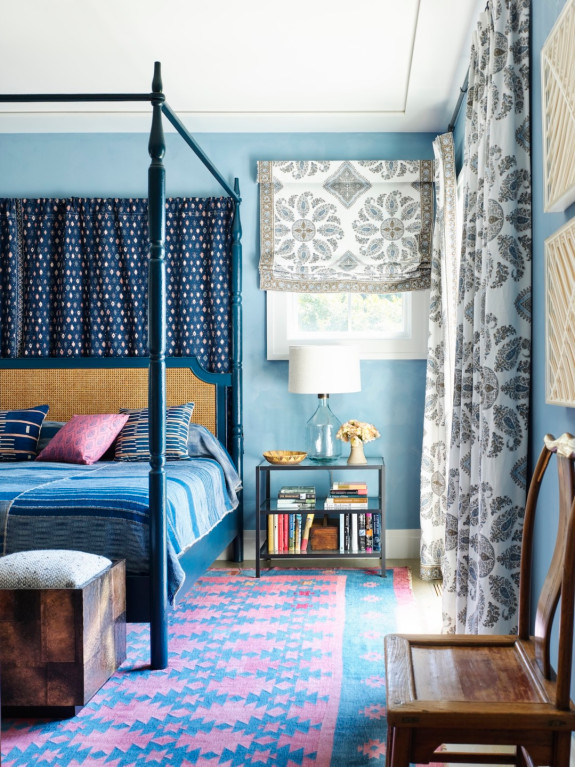 A guest room in a Southampton estate.