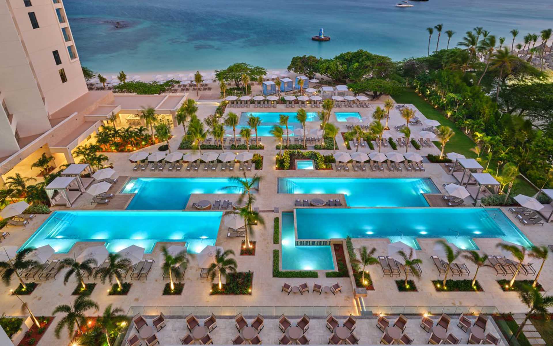 View of pool from room terrace.