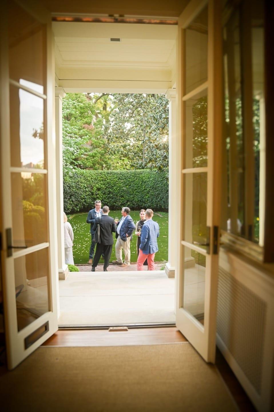 Cocktail hour at the residence of McKinnon and Harris CEO and co-founder Will Massie.
