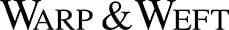 Logo displaying 'Warp & Weft' in elegant black text on a white background.