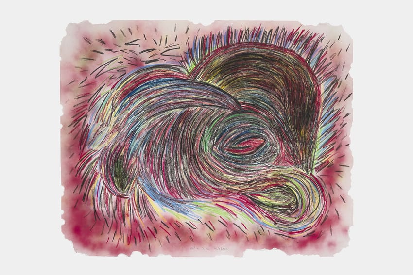 conceptual art by Tadáskía, ry pastel, oil pastel, charcoal and spray on paper